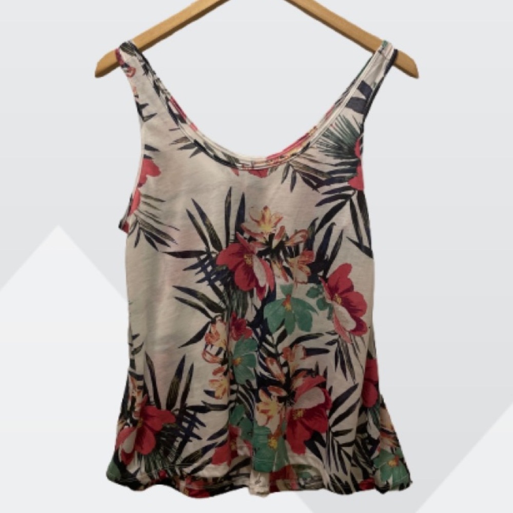 H&M Floral Sleeveless Tank Top - Multicolor